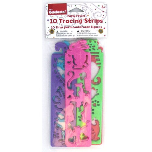 Unique Industries Assorted Colors Birthday Party Favors, 10 Count