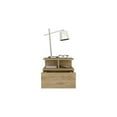 thumbnail image 3 of Pemberly Row Contemporary Floating Nightstand Engineered Wood Macadamia, 3 of 4