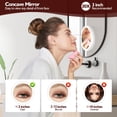 thumbnail image 4 of Espejo de maquillaje NOMBUM 30X con lupa iluminada y ventosas, 4 of 9