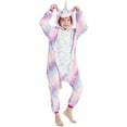 thumbnail image 1 of Combinaisons de Nuit pour Enfants à Capuche en Flanelle - Pyjama une Pièce pour Garçons et Filles, Vêtement de Nuit, Robe de Chambre pour Enfant, 4-8 Ans, 1 of 6