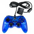 thumbnail image 1 of TTX Tech Analog Wired Controller for PlayStation 2/PlayStation 1, Clear Blue, 1 of 4
