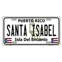 Santa Isabel Puerto Rico Metal Novelty License Plate LP-2877