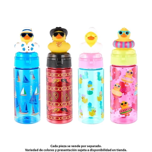 Botella Cool Gear de Plástico con Tapa y Patitto Vereaniego para Bebidas Frías de 473 ml.