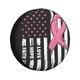 thumbnail image 1 of Fotbe Ribbon Breast Cancer Awareness Funda de Llanta de Repuesto con Estampado, Engrosada, Ajuste Universal para Jeep, Remolque, RV, SUV, Camión-15 inch, 1 of 6