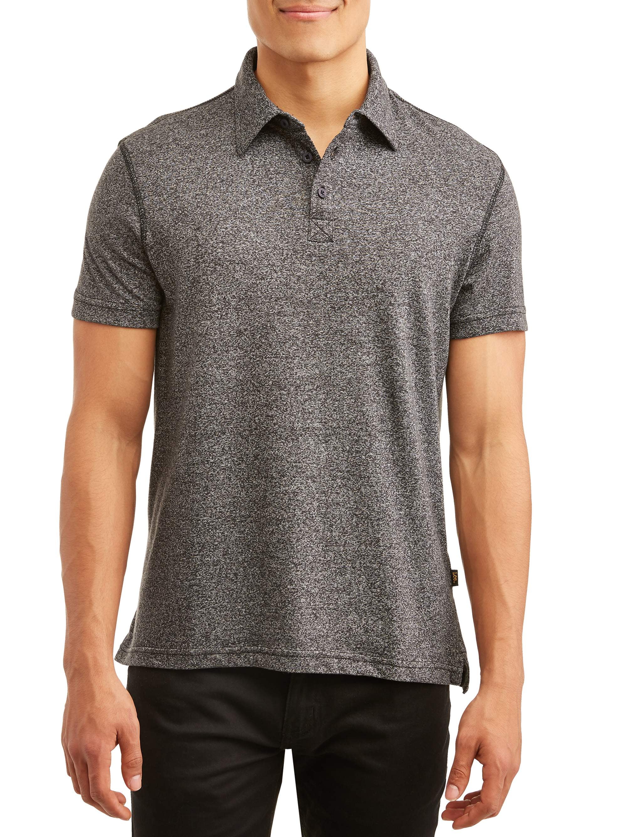Lee Men's Short Sleeve Textured Knit Polo, Available Up To Size Xl ...