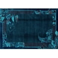 thumbnail image 1 of Ahgly Company Indoor Rectangle Abstract Light Blue Modern Area Rugs, 5' x 7', 1 of 4