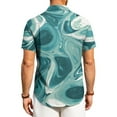 thumbnail image 5 of Dresfit Hawaiian Shirts Mens Button Down Short Sleeve Polo Shirt Spring 2026 Graphic Holiday Aloha Shirt Floral Big and Tall Loose Tropical Mokaloha Shirt Turquoise 4XL, 5 of 8