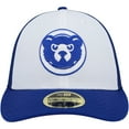 thumbnail image 2 of Men's New Era White/Royal Chicago Cubs 2023 On-Field Batting Practice Low Profile 59FIFTY Fitted Hat, 2 of 5
