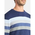 thumbnail image 4 of George Men's and Big Men's Chest Stripe Sweater, Midweight, Sizes S-3XL, 4 of 5