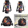 thumbnail image 7 of Uorisanigo Space Planet School Backpack Set with Lunch Bag Pencil Pouch Bag Water Bottle Holder Pouch, 4 PCS, Girls, Bookbag School Daypacks for Elementary Middle, 7 of 7