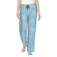 thumbnail image 1 of Fotbe Snowflake Snowing Pantalones de Pijama para Mujer, Pantalones de Dormir, Pantalones Pj con Cordón y Bolsillos-XX-Large, 1 of 6