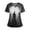 02-Gray, variant on Women's Halloween Scrubs Healthcare Top, Moisture-Wicking Stretch Scrub Shirts, 02-Multicolor S