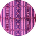 thumbnail image 1 of Ahgly Company Indoor Round Oriental Pink Industrial Area Rugs, 7' Round, 1 of 4