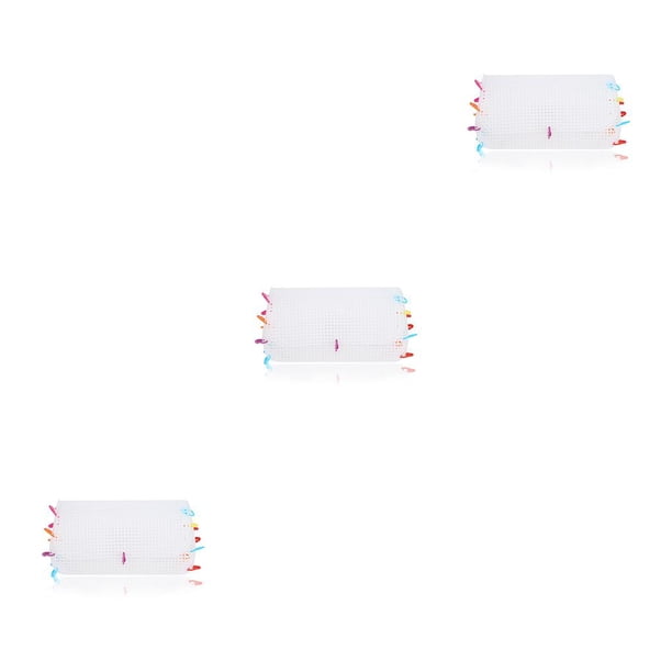 Bewildely Tela de malla de plástico transparente, hojas de lona, billetera, bolsa de mensajero, artesanía de hilo, suministros para Type1 NO1