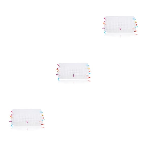 Bewildely Tela de malla de plástico transparente, hojas de lona, billetera, bolsa de mensajero, artesanía de hilo, suministros para Type1 NO1