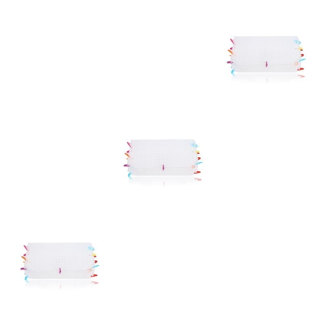 Bewildely Tela de malla de plástico transparente, hojas de lona, billetera, bolsa de mensajero, artesanía de hilo, suministros para Type1 NO1