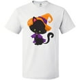 thumbnail image 3 of Inktastic Halloween Cat, Cute Cat, Black Cat, Witch Hat T-Shirt, 3 of 5