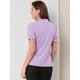 thumbnail image 5 of Top Elegante De BluDe ManCorDe OficiDe Las Camisas Del Cuello De PajariDe Las Mujeres Púrpu3XL, 5 of 6