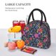thumbnail image 5 of Fotbe Floral Bolsa de Almuerzo con Estampado, Lonchera Aislada, Contenedor de Comida Reutilizable Tipo Cooler a Prueba de Fugas, 5 of 6