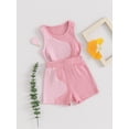 thumbnail image 3 of Bagilaanoe 2pcs Toddler Baby Girl Boys Shorts Set Contrast Color Sleeveless Tank Tops + Shorts 9M 12M 18M 24M 3T 4T Kids Casual Summer Clothes, 3 of 8
