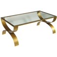 thumbnail image 5 of Table Basse Bella en Métal Doré avec Plateau en Verre, 5 of 5