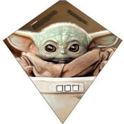 X-Kites Sky Diamond 23'' Poly Diamond Kite with Skytails Handle & Line Included! (Mandalorian Baby Yoda)
