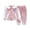 Pink, variant on Xyant Clothes for Toddler Baby Girls 2 Piece Pants Set Fall Winter Soft Fleece Zip Up Sweatshirt and Jogger Sweatpants for Little Girls (Purple,7-8 Years)