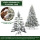 thumbnail image 4 of Árbol de Navidad Casafield, pino cubierto de nieve, 6 pies con soporte, 4 of 7