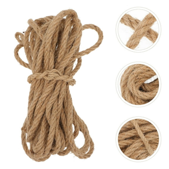 Soimiss 1Set Wear Resistant Handworked Jute Rope Decorative Party Craft Rope for Home and Garden