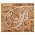 thumbnail image 2 of Wooden Letter P, Wooden Wall Hanging, Large Wooden Letters, Cursive Wood Letter, 2 of 9