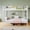 White, variant on Leumius Metal Bunk Bed Twin Over Twin,Heavy Duty Bed Frame with Safety Guard Rails and Space-Saving Design,Steel Bed for School, Bedroom,Black