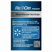 ReliOn Premier Blood Glucose Test Strips, 25 Count