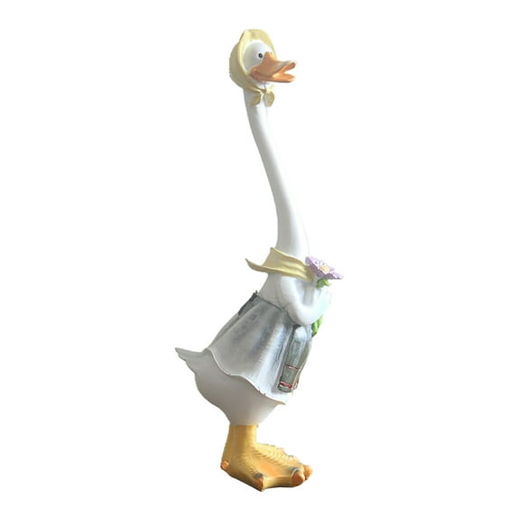 Famyfamy Graden Pendent Piece Cartoon parent-child duck home garden garden decoration resin animal painted crafts