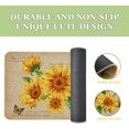 thumbnail image 4 of Farmhouse Kitchen Mats Non-Slip Sunflower Kitchen Rugs Seasonal Flowers Home Decor Low Profile Washable Floor Mat 30x17 Inch, 4 of 6