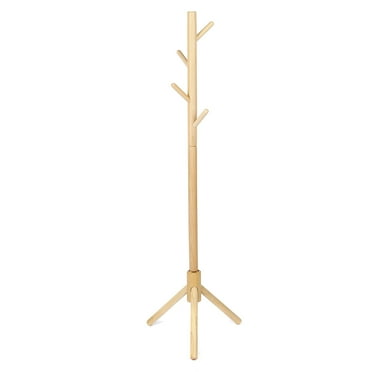 69 Entryway Coat Rack Free Standing Jacket Hat Tree Hanger Holder Tripod Base With 8 Hooks 4 Tier Storage Shelves For Bedroom Office Hallway Com Standing Jacket Hat Tree Hanger Holder, Yaotai Espresso Tree Shaped Coat Racks