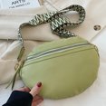 thumbnail image 3 of Bolsa de pecho bandolera casual Color sólido Simple para viajes Deportes (Verde) JShteea Para Estrenar, 3 of 8