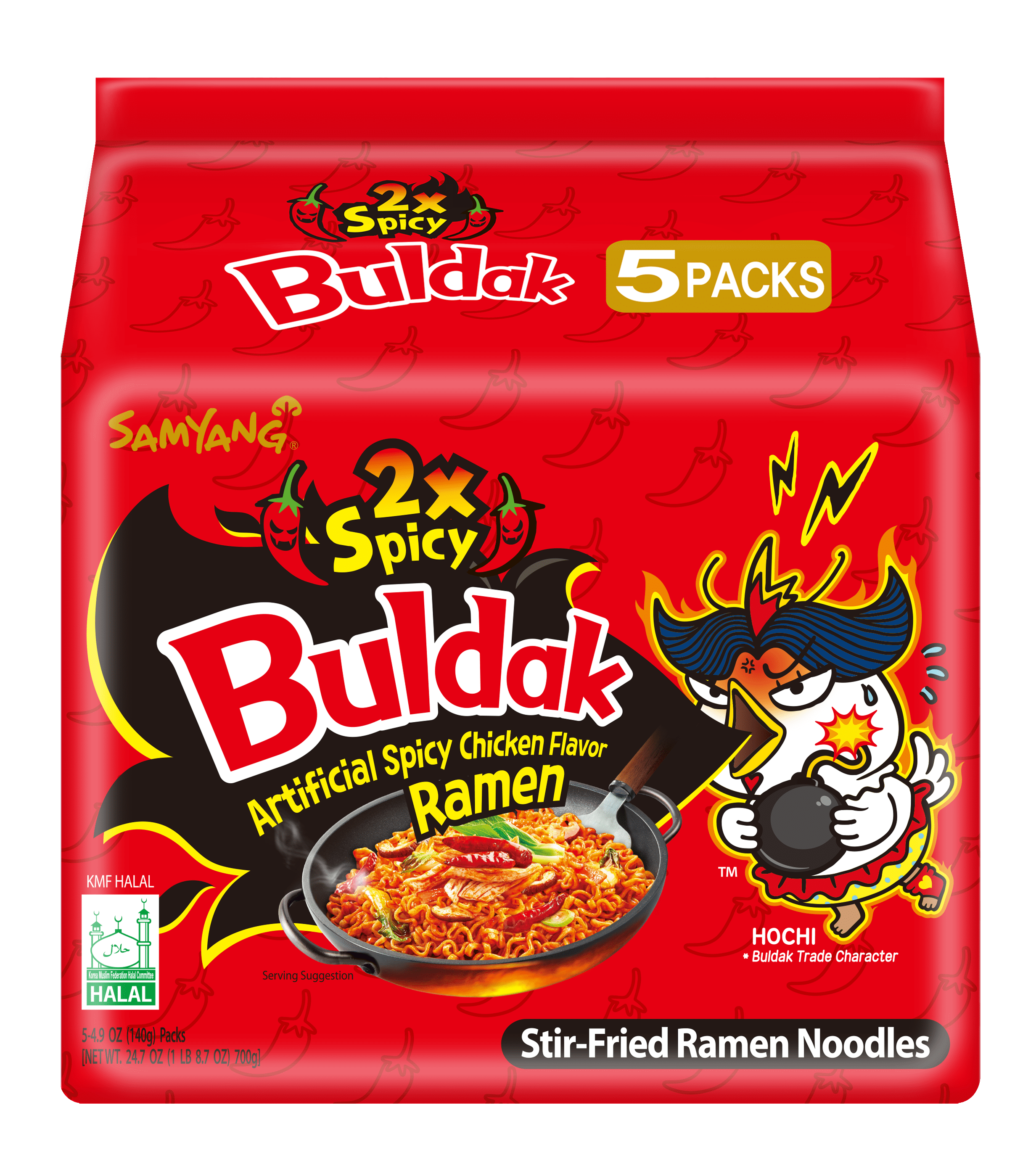 Samyang 2x Spicy Hot Chicken Flavor Ramen Hek Buldak Bokkeum Myun
