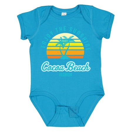 

Inktastic Summer Enjoy the Sunshine Cocoa Beach Florida in Blue Gift Baby Boy or Baby Girl Bodysuit