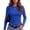 AVW48-Blue, variant on Women Long Sleeve Shirts Ribbed Tops Crewneck Basic Tee Stretchy Fall Business Casual Daily Wear For Going Out Work Red S