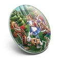 thumbnail image 2 of Alice in Wonderland Garden Party Metal 1.1" Tie Tack Hat Lapel Pin Pinback, 2 of 5