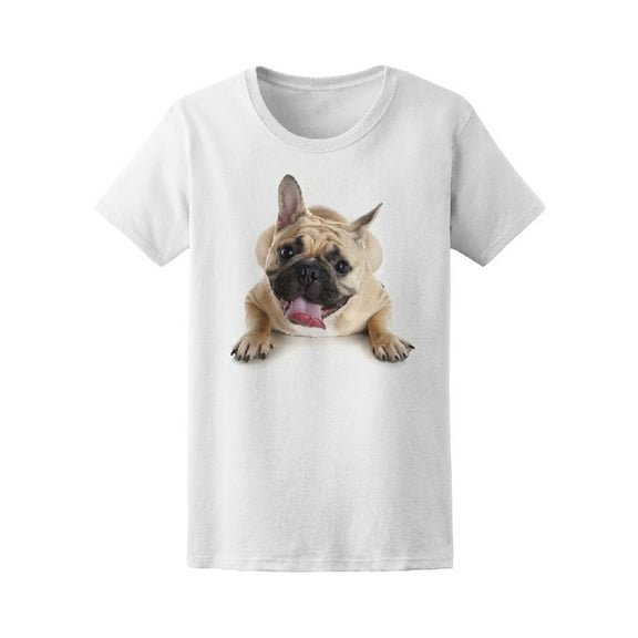 Happy Cute French Bulldog Tee Women's -Image by Shutterstock
