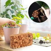Bfogop Coco Husk Chips for Plants- Organic Coconut Coir Chips Brick with Low EC & PH Balance, Compressed Coconut Substrate Coco Chips Mulch Medium for Garden, Flowers, Plants