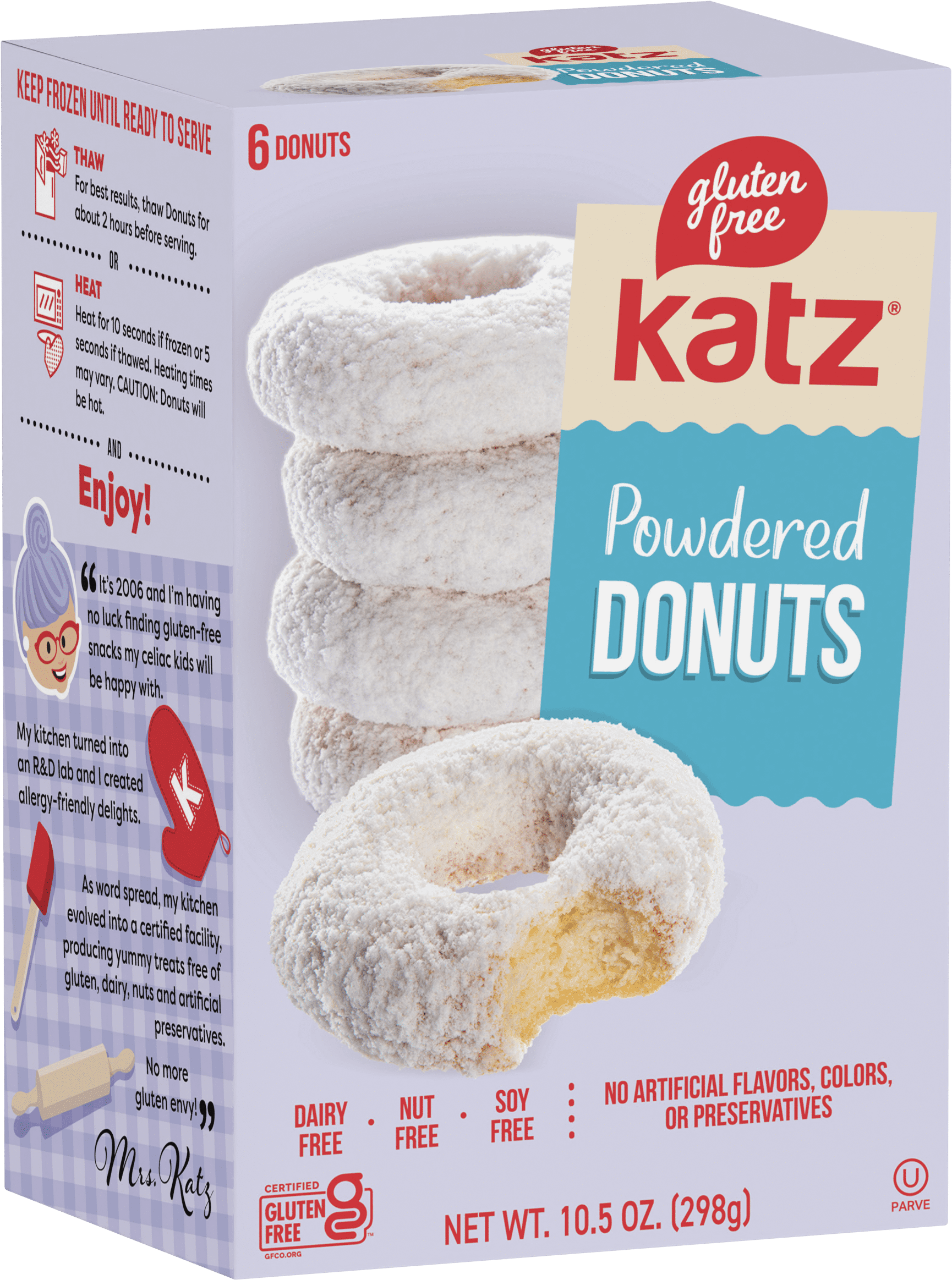 Katz Gluten Free Donuts/Donut Holes - 3 | Gluten Free, Dairy Free, Nut Free, Soy Free, Kosher| 3 Pack
