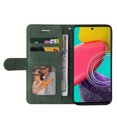 thumbnail image 5 of Compatible Samsung Galaxy M53 5G Case, Leather Wallet Case Stand View Magnetic Clasp Book Flip Folio Phone Cover - Green, 5 of 5