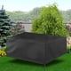 thumbnail image 3 of Cubierta A Prueba De Polvo De Tela De Oxford Negro, Resistente A La Lágrima, Impermeable, Impermeable Con 6 Opciones De Tamaño, Adecuadas Para La Mesa Y Silla Del Patio, 3 of 7