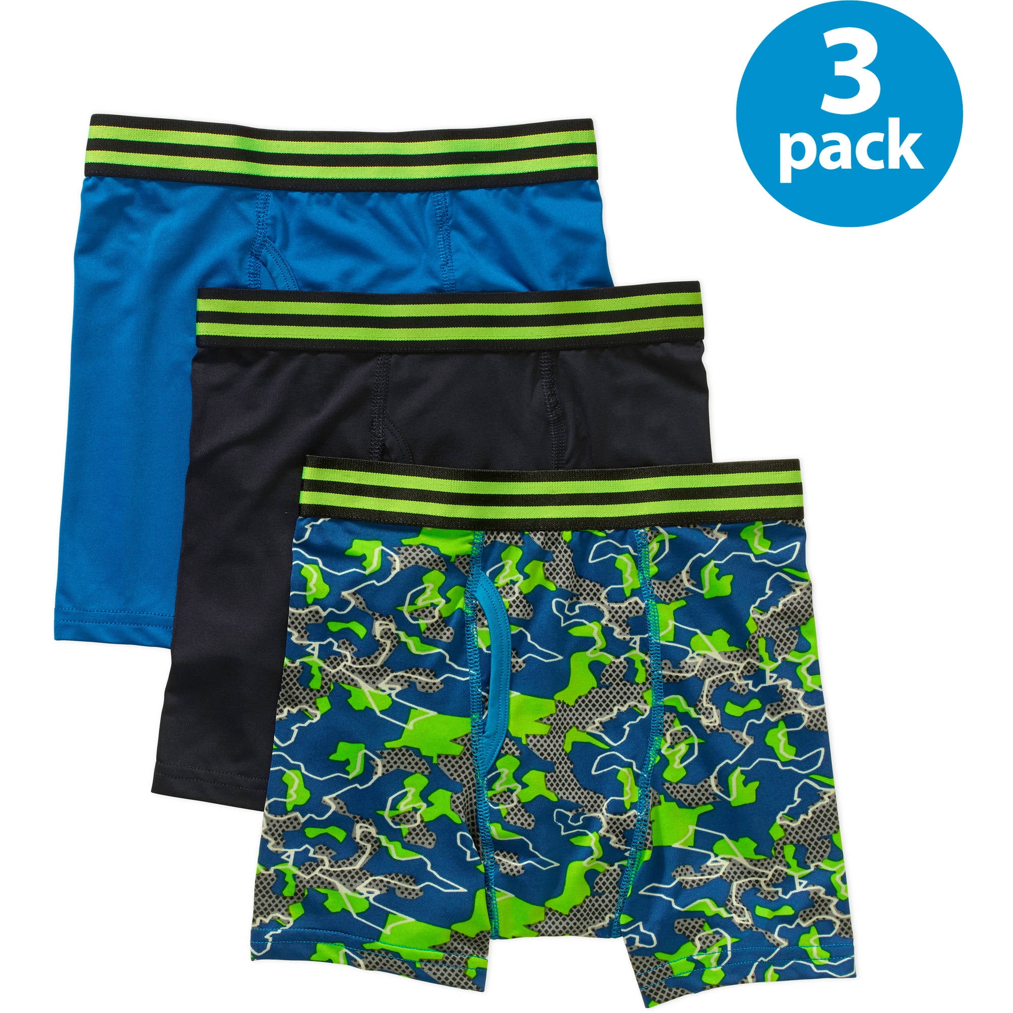 Boys Printed Boxer Brief, 3 Pack