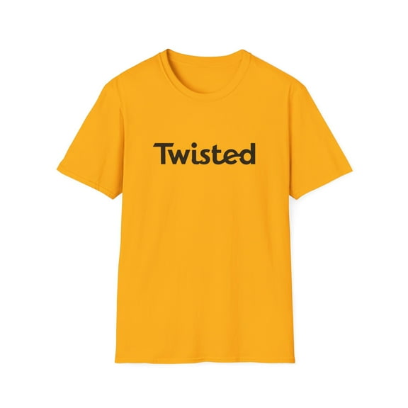 Twisted Unisex T-Shirt (XS, Gold)