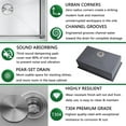 thumbnail image 5 of 23" Undermount Kitchen Sink and Pull-down Faucet Combo with Drain Assembly with Strainer, Protective Bottom Grid, All in One (23" x 18" x 9"), 5 of 6