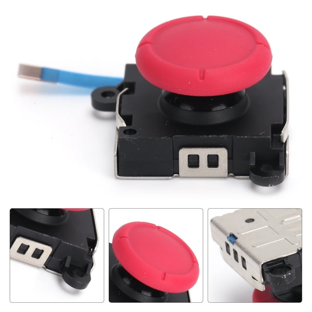 YOUTHINK Joystick de Remplacement Léger pour Manette Switch Joycon Rouge