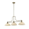 thumbnail image 2 of 3 Light Chandelier In Restoration Style-21 Inches Tall And 13.25 Inches Wide-Brushed Nickel Finish-Matte Opal Shade Color Z-Lite 725-3Bn-Dmo14, 2 of 7